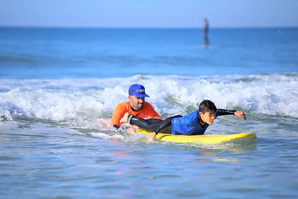 Atividades de surf da SUPA